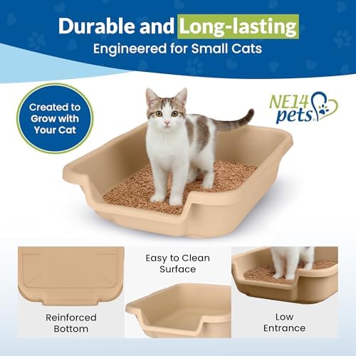 KittyGoHere Senior Cat Litter Box, Small Litter Pan, Small Beach Sand - Image 6