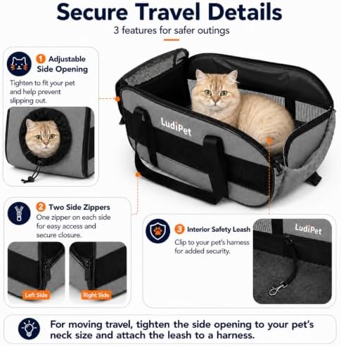 Airline-Friendly Pet Carrier for Cats and Small Dogs - Image 5