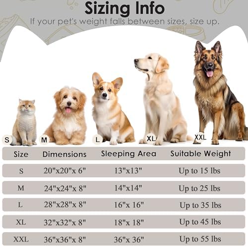 Extra Large Dog Beds, 36in Human Dog Anxiety Relief Comfort Bed - Image 2