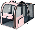 Large Cat Backpack Carrier Expandable Foldable Pet Carrier Backpack by LEKEBOBOR