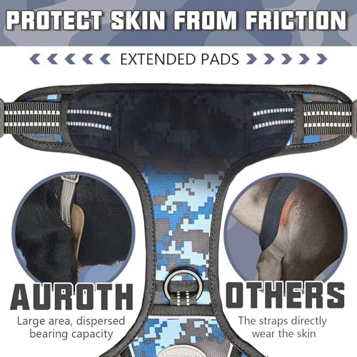 AUROTH Dog Harness for Small Medium Dogs, Tactical No Pull Dog Vest - Image 4