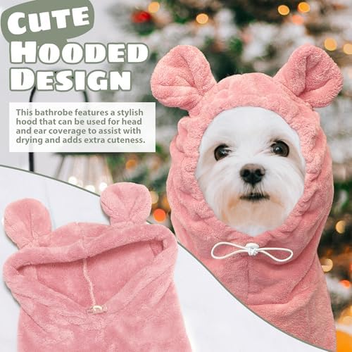 Dog Bathrobe Super Absorbent Towel Robe - Image 2
