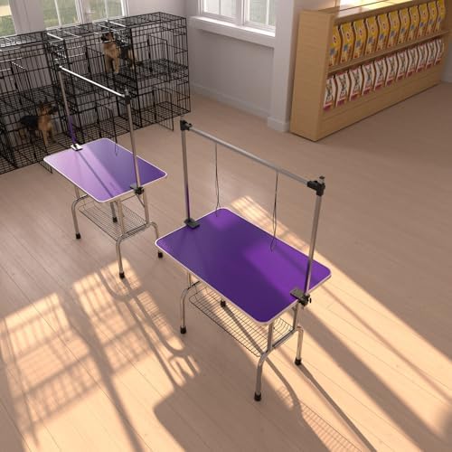 36" Pet Dog Grooming Table, Foldable Stainless Steel Frame Pet Grooming Table - Image 6