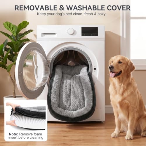 JOEJOY Orthopedic Dog Bed for Large Dogs, Egg-Crate Memory Foam Pet Bed - Image 6