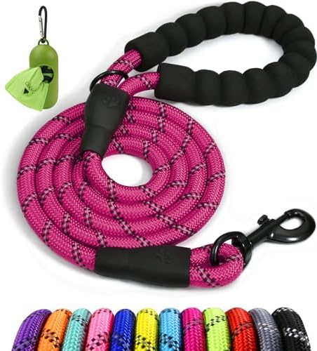 Taglory Rope Dog Leash for Medium Large Dogs, 5 FT Padded Handle by Taglory