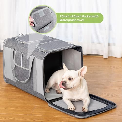 Sedioso Large Cat Carrier for 2 Cats, 21.7X 13.8X 13.8in Pet Carrier for Cat - Image 4