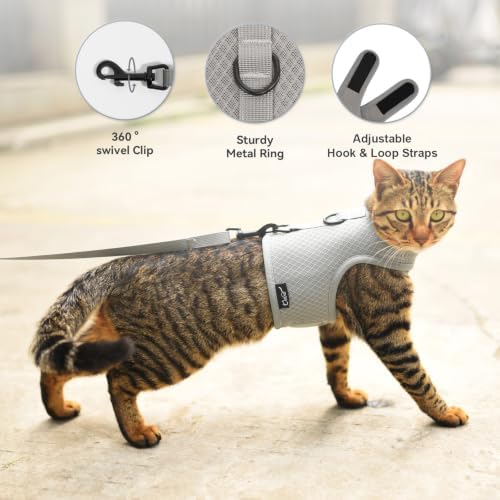 Cat Harness and Leash Set for Walking Escape Proof, Extra Large - Image 5