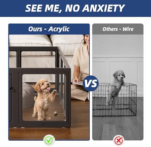 Acrylic Dog Playpen Indoor, O Series, 2 Panels - Image 3