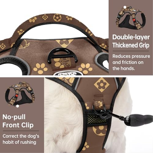 IVY&LANE No Pull Dog Harness for Large Dogs, Reflective Dog Vest Harness - Image 4