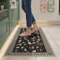 Black Hallway Runner Rug 2x4 for Bedroom Kitchen by WelcometoBabovid