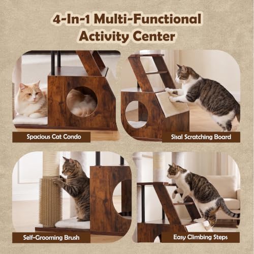 Heybly Wooden Cat Tree - Image 2