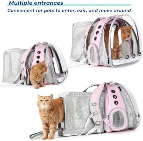 Lollimeow Expandable Bubble Cat Carrier Backpack, Supports up to 16 lbs - Image 4