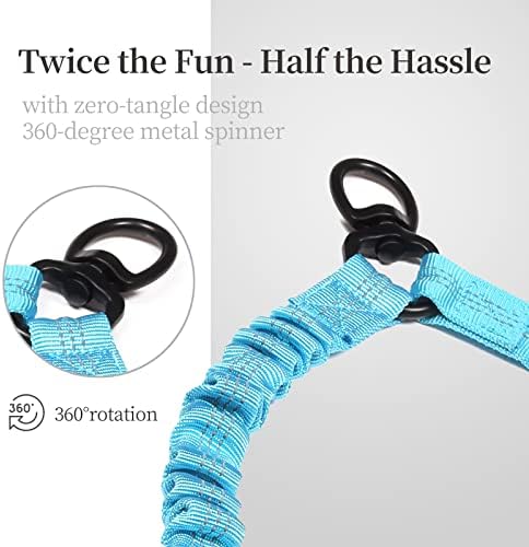 iYoShop Double Dog Leash with 3 Extra Traffic Handles, 15-120 lbs - Image 4