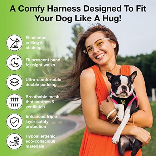 EcoBark Step in Dog Harness, Reflective Soft Padded Mesh Vest, XXS & Small - Image 2