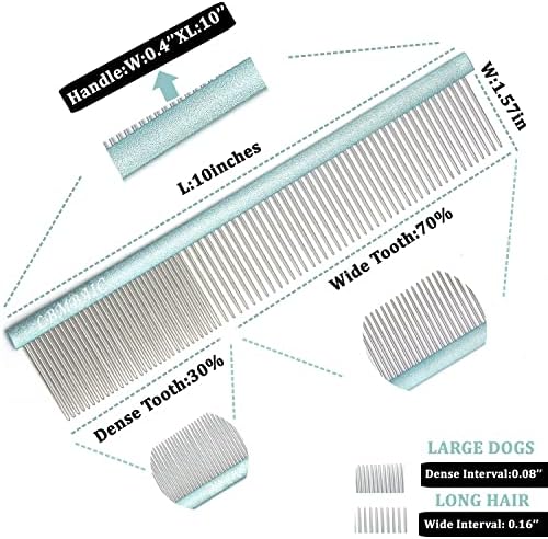 10inches Large Dog Metal Grooming Combs - Image 2