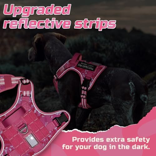 rabbitgoo Tactical Dog Harness for X-Large, No Pull Military Service Vest - Image 6