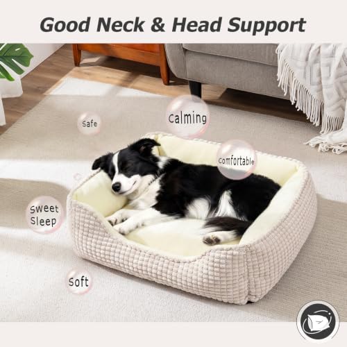 MIXJOY Large Dog Bed for Large Medium Small Dogs, Rectangle Washable Orthopedic - Image 7