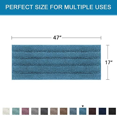 H.VERSAILTEX Bath Rugs for Bathroom Non Slip Bath Mats Extra Thick Chenille - Image 2