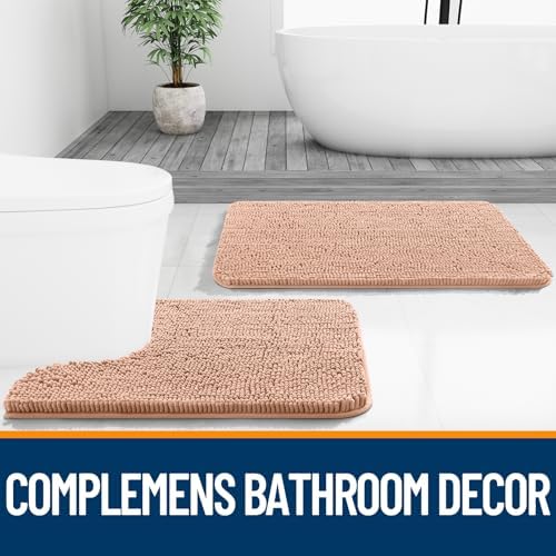 OLANLY Large Bathroom Rugs 50x30, Extra Soft Absorbent Chenille Bath Rugs - Image 7