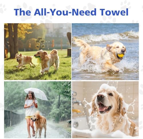 WOUSEDO Microfiber Chenille Dog Towel 1 Pack, Super Absorbent & Quick Dry - Image 7