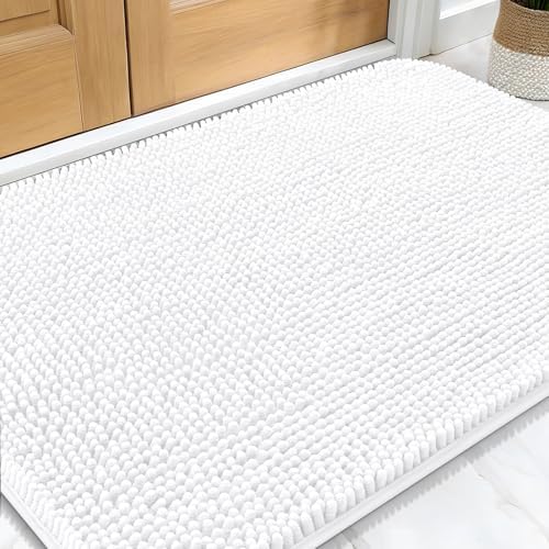 OLANLY Dog Door Mat for Muddy Paws 32x20, Super Absorbent Chenille Mud Mat by OLANLY