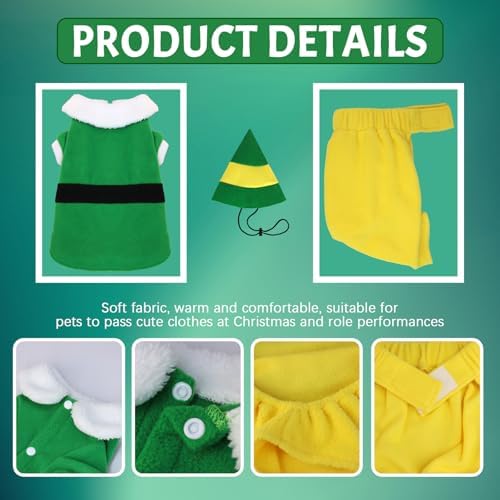 Dog Elf Christmas Costume, Funny Party Halloween Cosplay Outfit(2X-Large) - Image 4