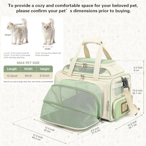 Airline Approved Cat Carrier for Small Dogs – Soft-Sided Travel Pet Carrier - Image 2