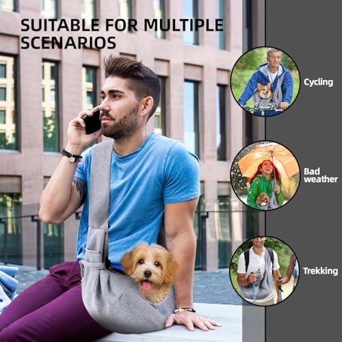 Dog and Cats Carrier Sling, Puppy Small Pet Carrier - Image 2