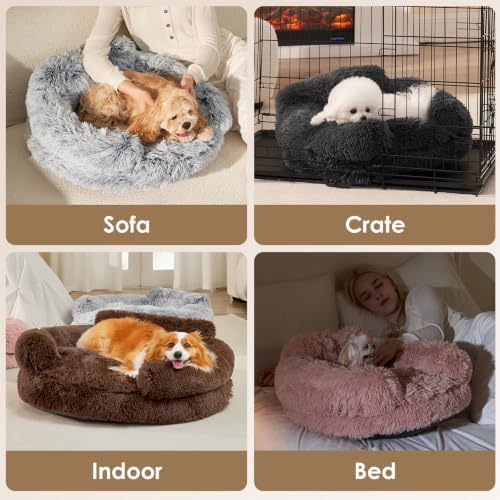 EHEYCIGA 20" Calming Donut Dog Bed - Image 5