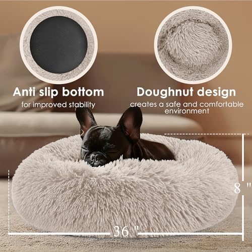 Extra Large Dog Beds, 36in Human Dog Anxiety Relief Comfort Bed - Image 3