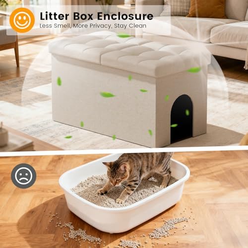3-in-1 Cat Litter Box Enclosure - Image 2