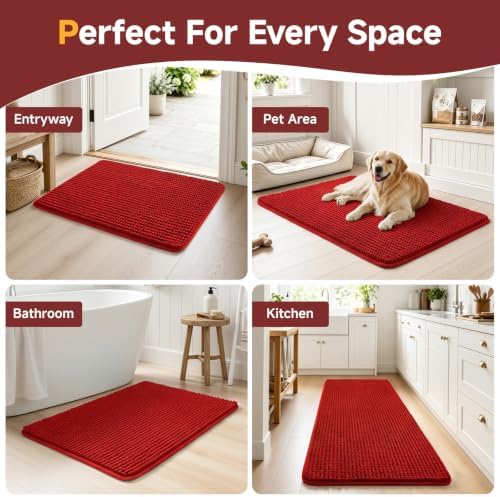 Ophanie Red Door Mat Runner 60x36, Muddy Mats - Image 7