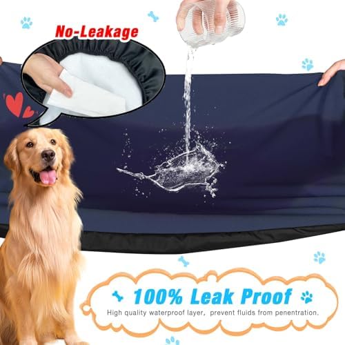 Dog Bed Covers Replacement Washable 100% Waterproof Dog Bed Sheets, Soft & - Image 2