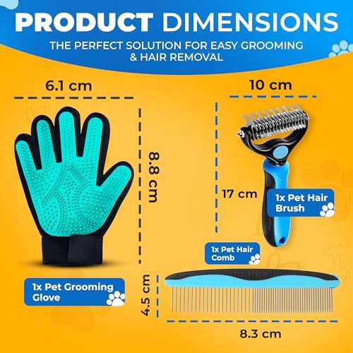 Pet Hair Removal Glove for Dogs & Cats – Dog Grooming Gloves for Shedding - Image 2