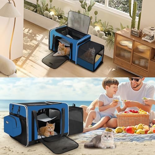 Petskd Side Expandable Large Cat Carrier - Image 7