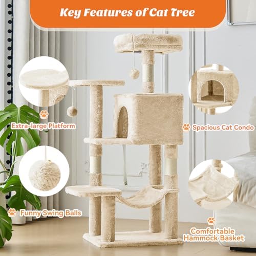 44 Inch Small Cat Tree Tower for Indoor Cats and Kittens - Image 4