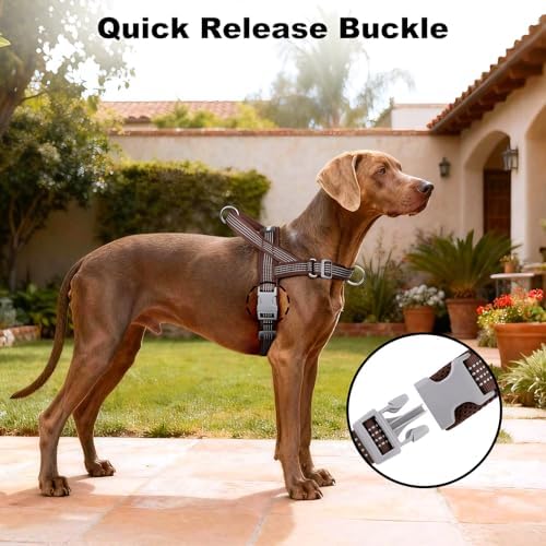 No Pull Dog Harness with Handle, Adjustable Soft Mesh Padded Vest - Image 6