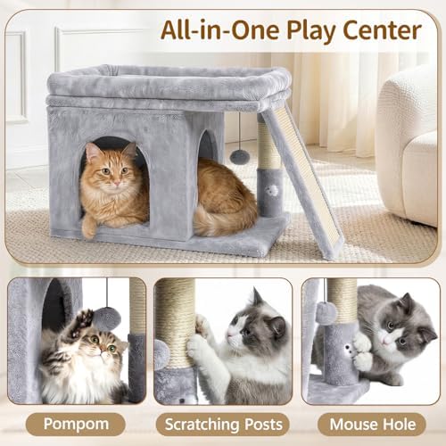 Cat Tree Tower with 15.7x23.6 Perch Bed - Image 5