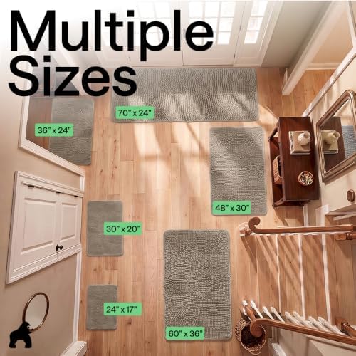 GORILLA GRIP SoakSTOPPER Dog Door Mat, Machine Wash and Dry, 48x30 Beige - Image 2