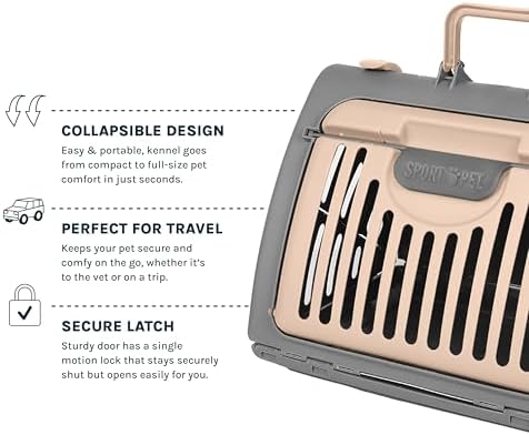 SportPet Designs Foldable Travel Cat Carrier - Image 4
