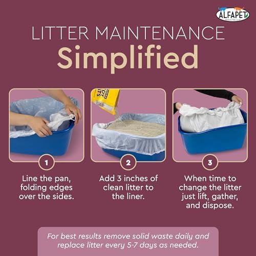 Alfapet Cat Litter Box Liners Large 12 Count - Image 3