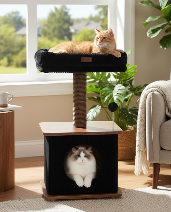 Small Cat Tree for Indoor Kittens by Purrlato