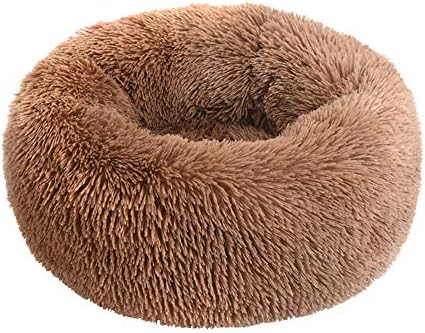 Plush Calming Donut Dog Bed for Small to Medium Dogs, 28 Inch Round Pet Bed - Image 4