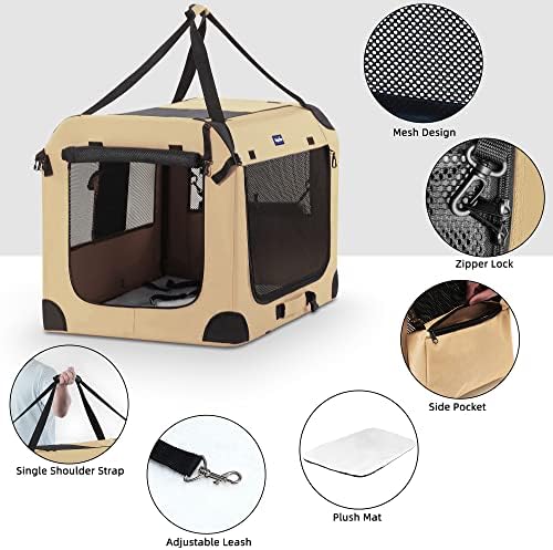 Petprsco Portable Dog Crates for Medium Dogs - Image 3