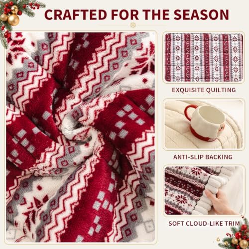 Christmas Couch Cover, Christmas Plush Sofa Cover for Dog Pet 1PC - Image 5