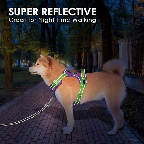 PHOEPET No Pull Dog Harness, Unique Colors Reflective Adjustable Dog Vest - Image 5