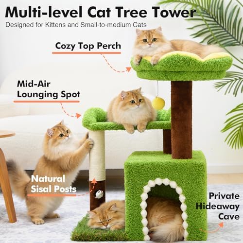 WOOCHPET Sunflower Short Cat Tree - Image 2