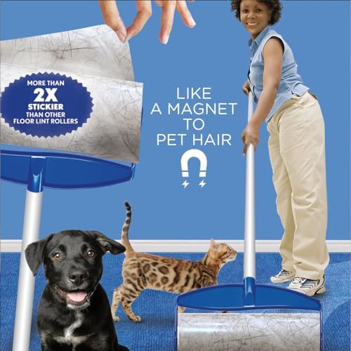 LOLA Rola PET Hair Remover Sticky Mop, Giant Floor Lint Roller, 9.5" x 3.5" - Image 2
