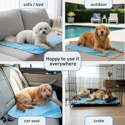 INSPECTOR TAIL Dog Cooling Mat, Indoor & Outdoor, Large Self Cooling Pad - Image 5