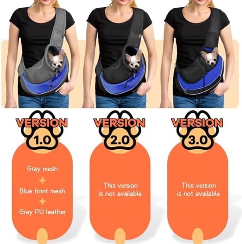YUDODO Pet Sling Carrier for 2-5 lbs Small Dogs Cat Puppy Crossbody Carrier - Image 2